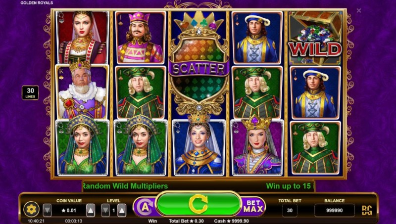 Играйте на автоматах «Golden Royals» в казино Азимут 777